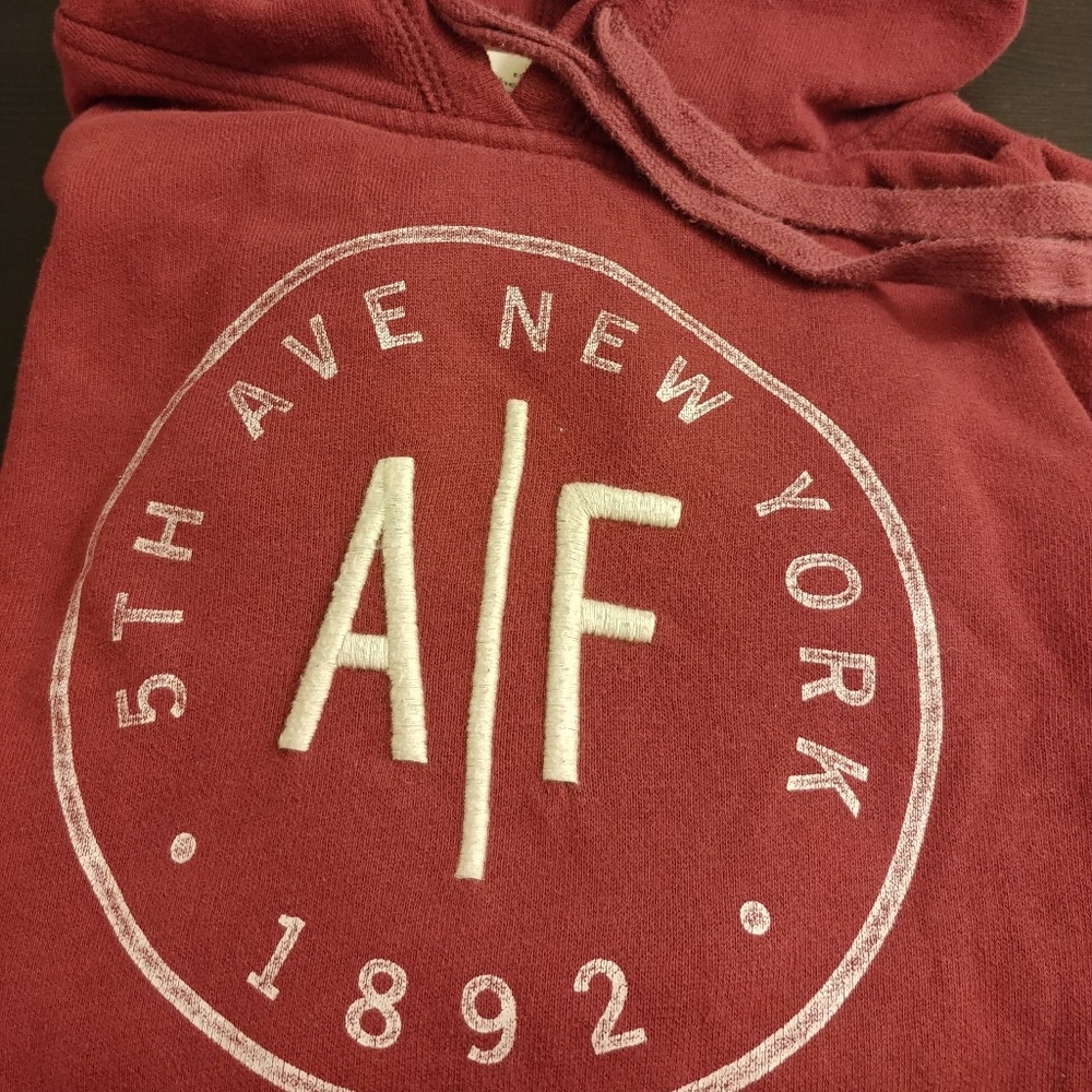Abercrombie and Fitch maroon hoodie